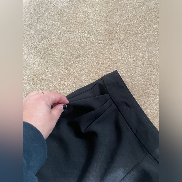 Lulus Polyester Pleated Trousers - Business Professional Pockets Side Zipper - Picture 3 of 11